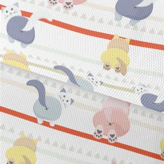 Colorful Cat With Buttocks Waterproof Oxford