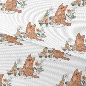 Kitten On Roller Skates Waterproof Oxford