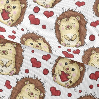 Funny Hedgehog Celebrating Val Waterproof Oxford