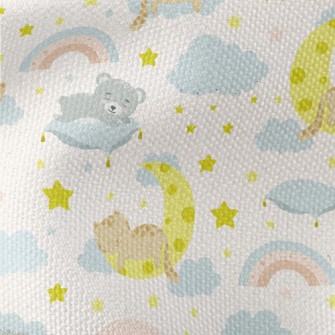 Cat Sleeping On The Moon Waterproof Canvas