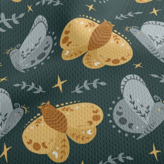 Moth Turns Into Butterfly Athletic Mesh Flat Back