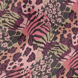 Modern Mixed Animal Print Terry