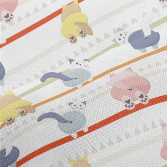 Colorful Cat With Buttocks Performance Linen