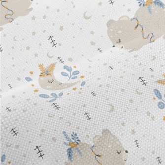 Bear Carrying A String Of Chri Performance Linen