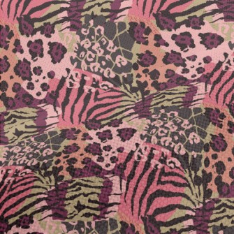 Modern Mixed Animal Print Performance Linen