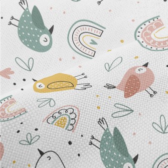 Rainbow And Colorful Birds Performance Linen
