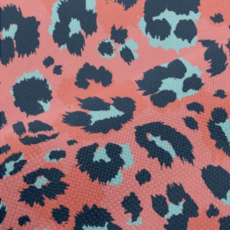 Unique Contrasting Leopard Pri Performance Linen