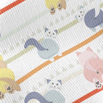 Colorful Cat With Buttocks Standard Corduroy