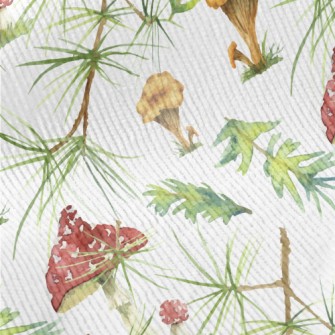 Pine Leaves And Colorful Mushr Standard Corduroy