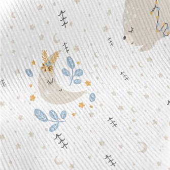 Bear Carrying A String Of Chri Standard Corduroy