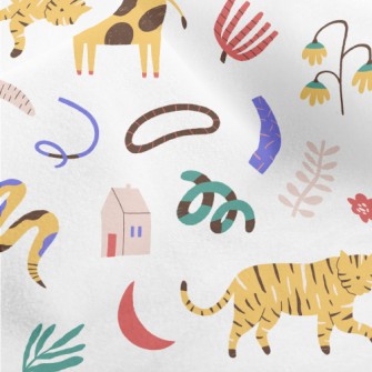 Abstract Animals Micro Fleece