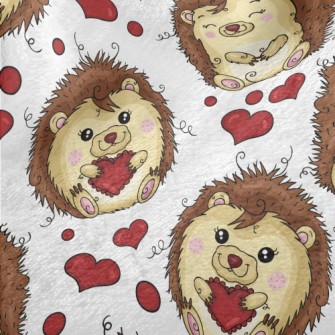 Funny Hedgehog Celebrating Val Minky