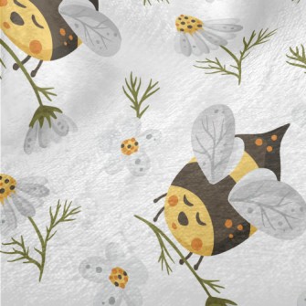 Little Bee Collecting Honey Minky