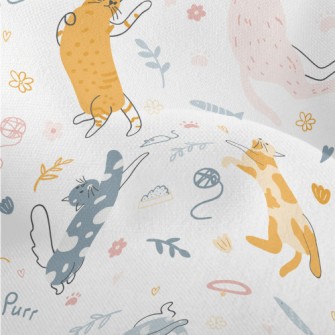 A Playful Kitten Lightweight Performance Linen