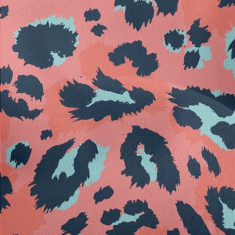 Unique Contrasting Leopard Pri Lightweight Performance Linen