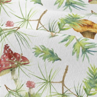 Pine Leaves And Colorful Mushr Modern Jersey