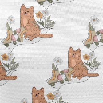 Kitten On Roller Skates Pongee