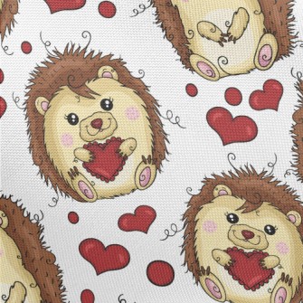 Funny Hedgehog Celebrating Val Pongee