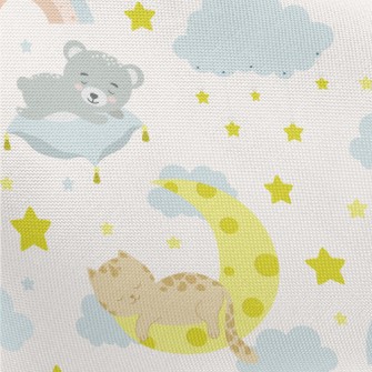 Cat Sleeping On The Moon Pongee