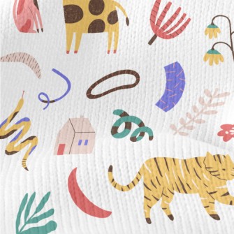 Abstract Animals Stretch Jersey