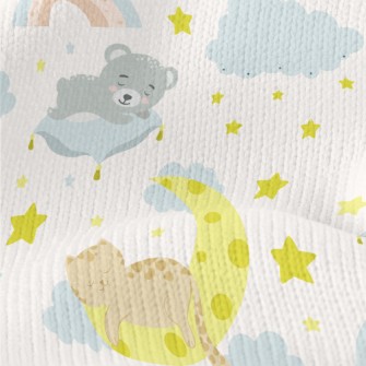 Cat Sleeping On The Moon Stretch Jersey