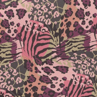 Modern Mixed Animal Print Midweight Cotton Poplin