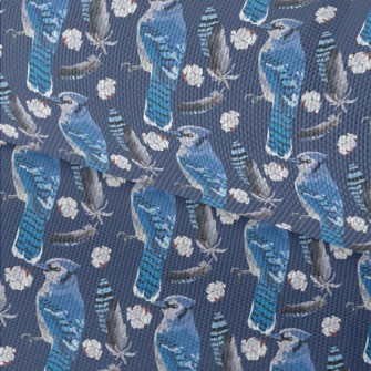 Blue Jay With Beautiful Feathe Waterproof Oxford