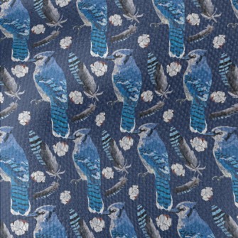 Blue Jay With Beautiful Feathe Waterproof Canvas