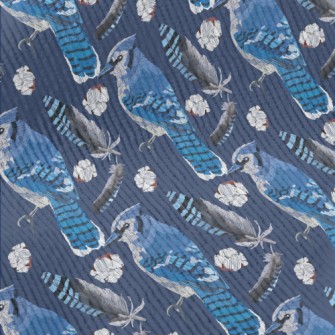 Blue Jay With Beautiful Feathe Standard Corduroy