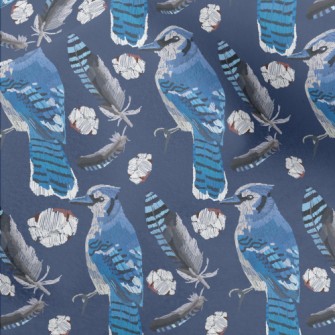 Blue Jay With Beautiful Feathe Micro Fleece