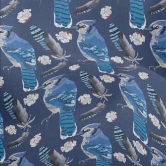 Blue Jay With Beautiful Feathe Lightweight Performance Linen