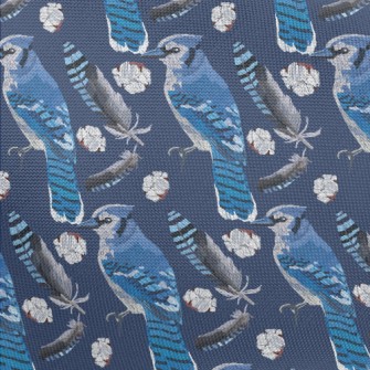 Blue Jay With Beautiful Feathe Pongee