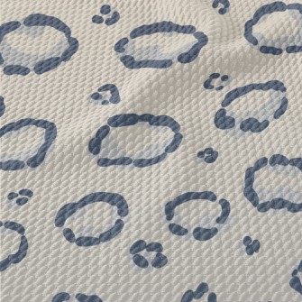 Fat Snow Leopard Pattern Birdseye Piqué