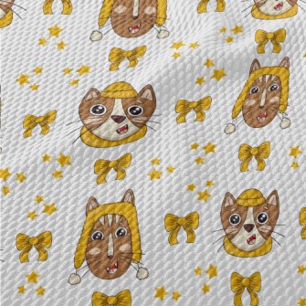 Cats With Crooked Smiles Spend Birdseye Piqué