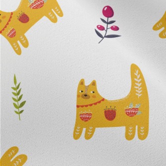 Orange Cat With Totem Chiffon