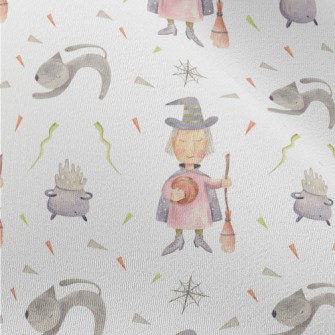 Short-haired Witch Holding A P Chiffon