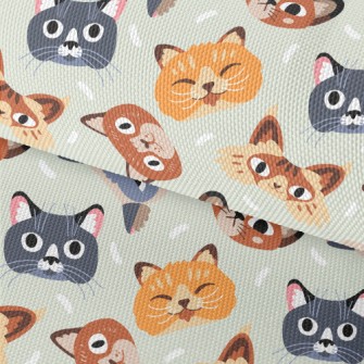 Naughty Cat With Rich Expressi Waterproof Oxford