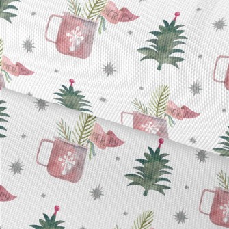 Watercolor Christmas Elements Waterproof Oxford