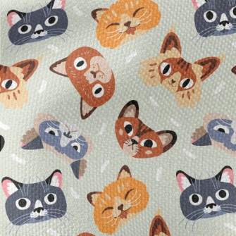 Naughty Cat With Rich Expressi Waterproof Canvas