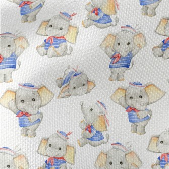 Baby Elephant In Sailor Suit Waterproof Canvas