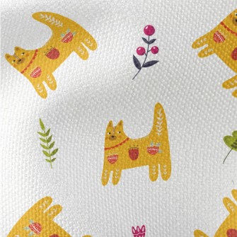 Orange Cat With Totem Waterproof Canvas