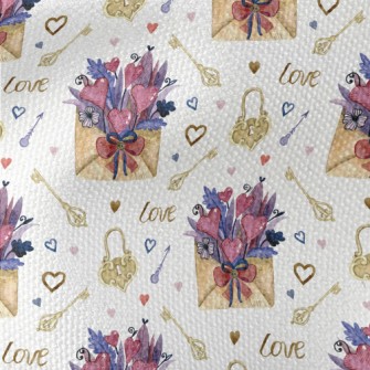 Bouquet Of Flowers In Envelope Waterproof Canvas