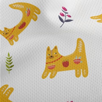 Orange Cat With Totem Athletic Mesh Flat Back