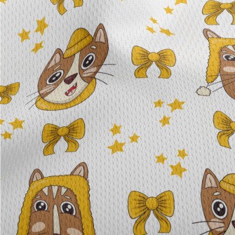 Cats With Crooked Smiles Spend Athletic Mesh Flat Back