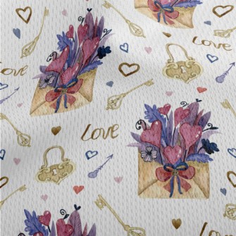 Bouquet Of Flowers In Envelope Athletic Mesh Flat Back