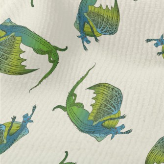 Scary Blue-green Flying Dragon Terry