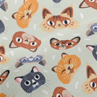 Naughty Cat With Rich Expressi Performance Linen