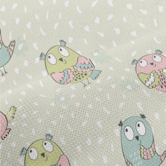 Cartoon Version Of Big-eyed Ow Performance Linen