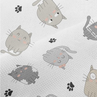 The Quirky Gray Cat Performance Linen