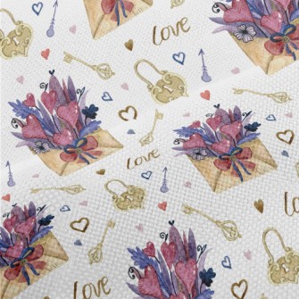 Bouquet Of Flowers In Envelope Performance Linen